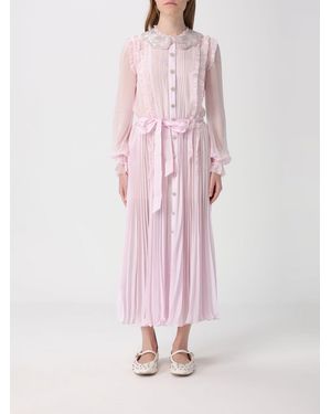 Self-Portrait Midi Dresses - Pink