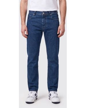 Jacob Cohen Slim Fit Mid-Rise Five-Pocket Cotton Denim Jeans - Blue