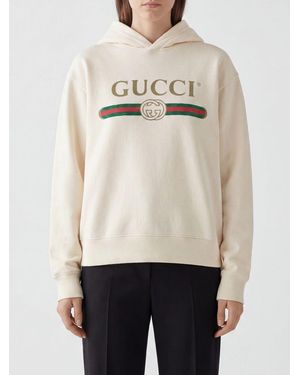Gucci Felpa Con Cappuccio - Neutro