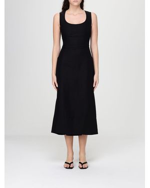 Jacquemus Polyester Midi Dress - Black