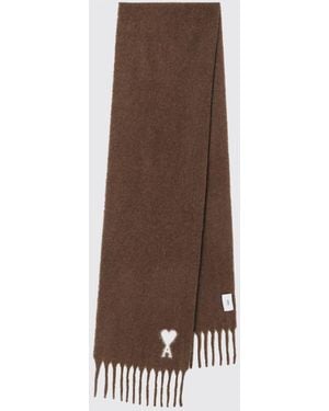 Ami Paris Scarf - Brown