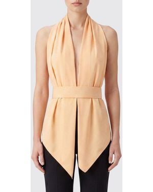 Alberta Ferretti Viscose Top - Natural