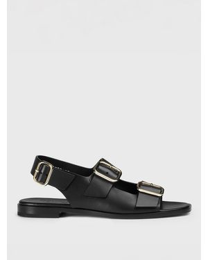 Doucal's Leather Sandal - Black