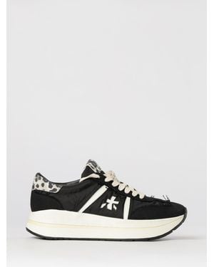Premiata Bethcoin Suede And Mesh Trainers - White