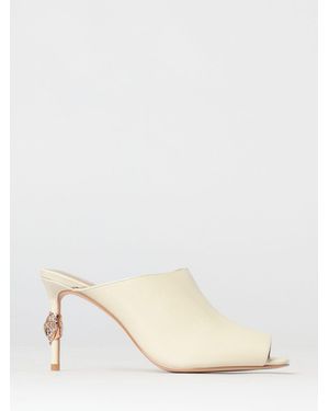 Kurt Geiger Eagle Leather Mules - Natural