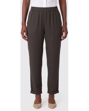 Emporio Armani Crêpe Trousers - Grey