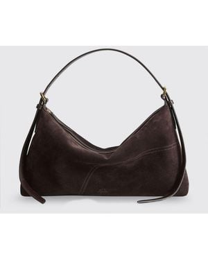Atp Atelier Castellare Suede Shoulder Bag - Black