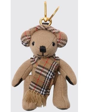 Burberry Thomas Wool Keyring - White
