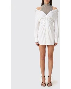 GIUSEPPE DI MORABITO Mini Shirt Dress - White