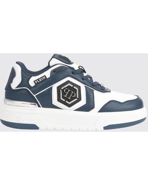 Philipp Plein Runner Hexagon Predator Lace-Up Trainers - White
