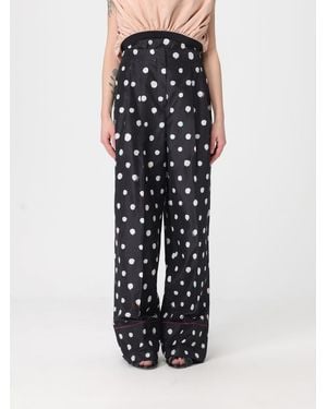 Fendi Polka Dot Silk Trousers - Black