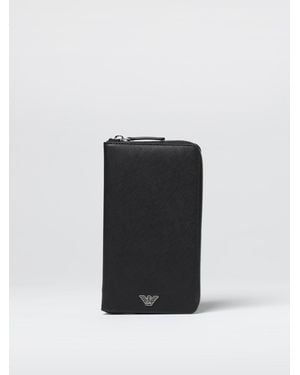 Emporio Armani Vertical Zip Wallet - Black