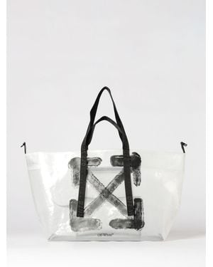 Off-White c/o Virgil Abloh Polyester Tote Bag With Logo - Natural