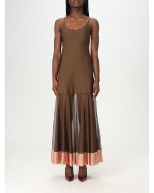 Fendi Abito Lungo - Marrone