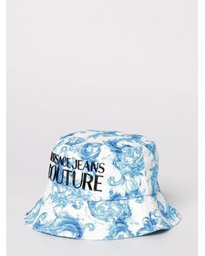 Versace Jeans Couture Baumwoll-Twill-Hut Mit Barock-Print - Blau