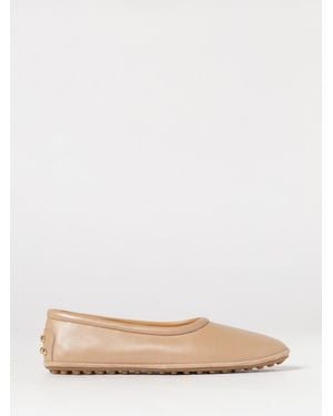 Tod's Leather Ballerinas - Natural