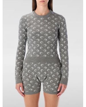 Marine Serre Pullover Damen - Grau