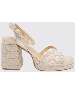Castañer High-Heeled Platform Sandals - Natural