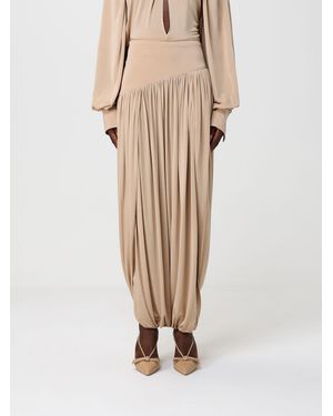 Ferragamo Draped Viscose Blend Skirt - Natural