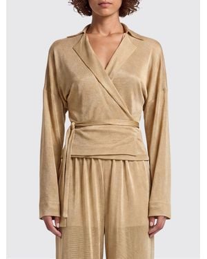 Alberta Ferretti Wrap Shirt - Natural