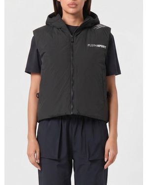 Philipp Plein Hooded Padded Vest - Black
