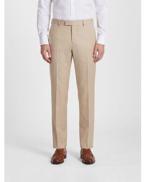 Ferragamo Slim Fit Tailored Trousers - Natural