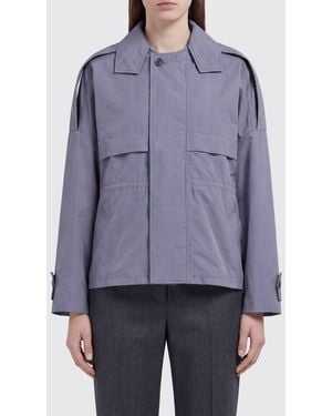 Marni Relaxed Fit Short Trench Coat - Blue