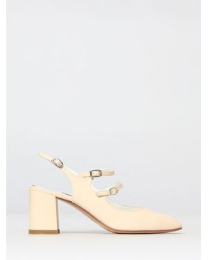 CAREL PARIS Patent Leather Banana Mary Jane Slingback - Natural