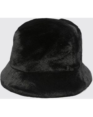 Apparis Recycled Faux Fur Bucket Hat - Black
