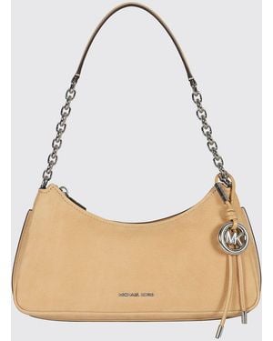 Michael Kors Nolita Grained Leather Bag - Natural