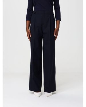 PT Torino Wool Blend Wide-Leg Pants - Blue