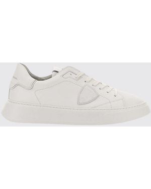 Philippe Model Temple Leather Sneakers - White