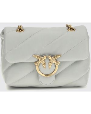 Pinko Love Puff Mini Matelassé Nappa Bag - Grey