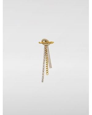 Versace Boucle D'Oreille Pendante Clash - Blanc