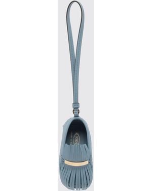 Tod's Leder-Mokassin-Schlüsselanhänger - Blau