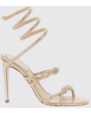 Rene Caovilla Flat Sandals - Natural