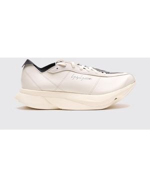 Y-3 Adios Pro 3.0 Lx Leather Trainers - Natural