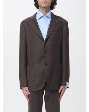 Luigi Borrelli Napoli Single-Breasted Wool And Silk Blazer With Peak Lapels - Grey