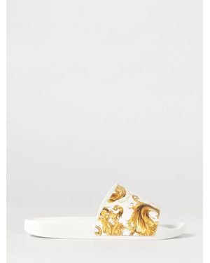 Versace Jeans Couture Sandalias De Tacón Mujer - Metálico