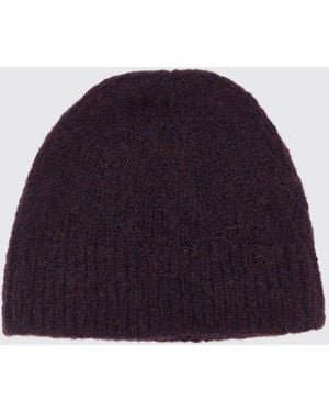 Dries Van Noten Ribbed Wool And Alpaca Blend Beanie - Blue