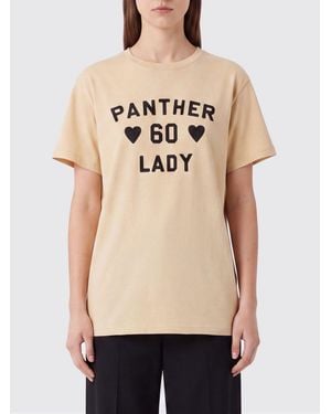 Valentino Garavani Cotton T-Shirt With Contrasting Heart And Logo Print - Natural
