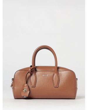 BOSS Leather Bowling Bag - Brown