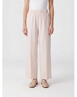 Fabiana Filippi High-Waisted Viscose Blend Palazzo Trousers With Monili - Pink