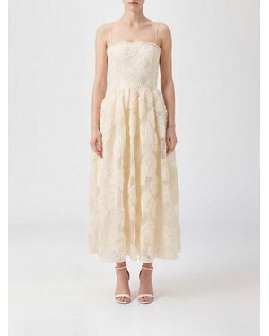 ROTATE BIRGER CHRISTENSEN Midi Ceremony Dress - Natural