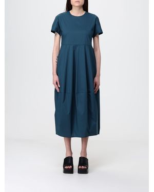 Liviana Conti Cotton Blend Dress - Blue