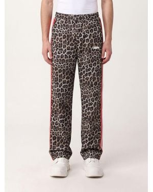 Barrow Animalier Print Nylon Jogging Trousers With Elasticated Waist - Multicolour