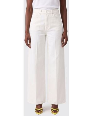 PT Torino Jeans De Pierna Ancha De Denim De Algodón - Blanco
