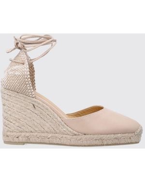 Castañer Carina Leder-Espadrilles - Natur