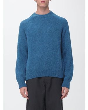 Dries Van Noten Long-Sleeved Crewneck Sweater - Blue