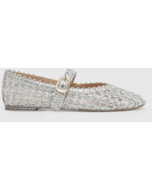 Twinset Laminated Polyester Ballerinas - White